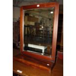 A mahogany framed dressing mirror 83cm high, 60cm wide