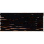 Sol LeWitt (1928-2007) - Horizontal Lines (brown) gouache on paper, 2005, signed and dated in