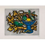 Fernand Léger (1881-1955)(after) - Le Compotier (S.E16) etching with aquatint printed in colours,