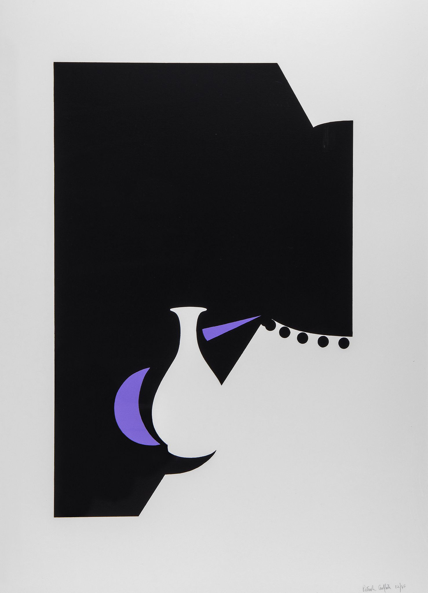 Patrick Caulfield (1936-2005) - Lung Ch'uan Ware and Black Lamp (C.79) screenprint in colours, 1990,