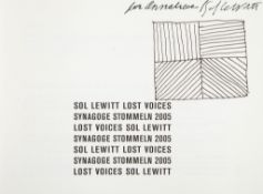 Sol LeWitt (1928-2007) - Lost Voices the book, 2005, signed and with a pen and ink drawing on the