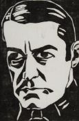 Lill Tschudi (1911-2004) - Clive Brook (C.L.T 10) linocut printed from the black block only, one