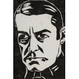 Lill Tschudi (1911-2004) - Clive Brook (C.L.T 10) linocut printed from the black block only, one