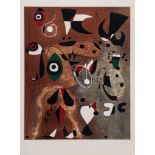 Joan Miró (1893-1983)(after) - Femmes, Oiseaux, Etoile (M.1715) lithograph printed in colours, 1960,