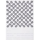 Bridget Riley (b.1931) - Untitled the screenprinted poster with text in the lower margin, 1966,