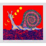 Yayoi Kusama  (b.1929) - Snail (K.127) screenprint in colours, 1989, signed and dated in pencil,
