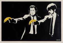Banksy (b.1974) - Pulp Fiction screenprint in colours, 2004, numbered  521/600, published by