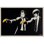 Banksy (b.1974) - Pulp Fiction screenprint in colours, 2004, numbered  521/600, published by