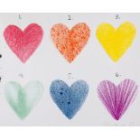 Jim Dine (b.1935) - Dutch Hearts lithograph printed in colours, 1970, signed in pencil, numbered