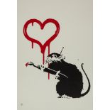 Banksy (b.1974) - Love Rat screenprint in colours, 2004, numbered 367/600, published by Pictures