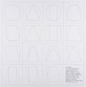 Sol LeWitt (1928-2007) - All double combinations (superimposed) of six geometric figures two