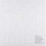 Sol LeWitt (1928-2007) - All double combinations (superimposed) of six geometric figures two