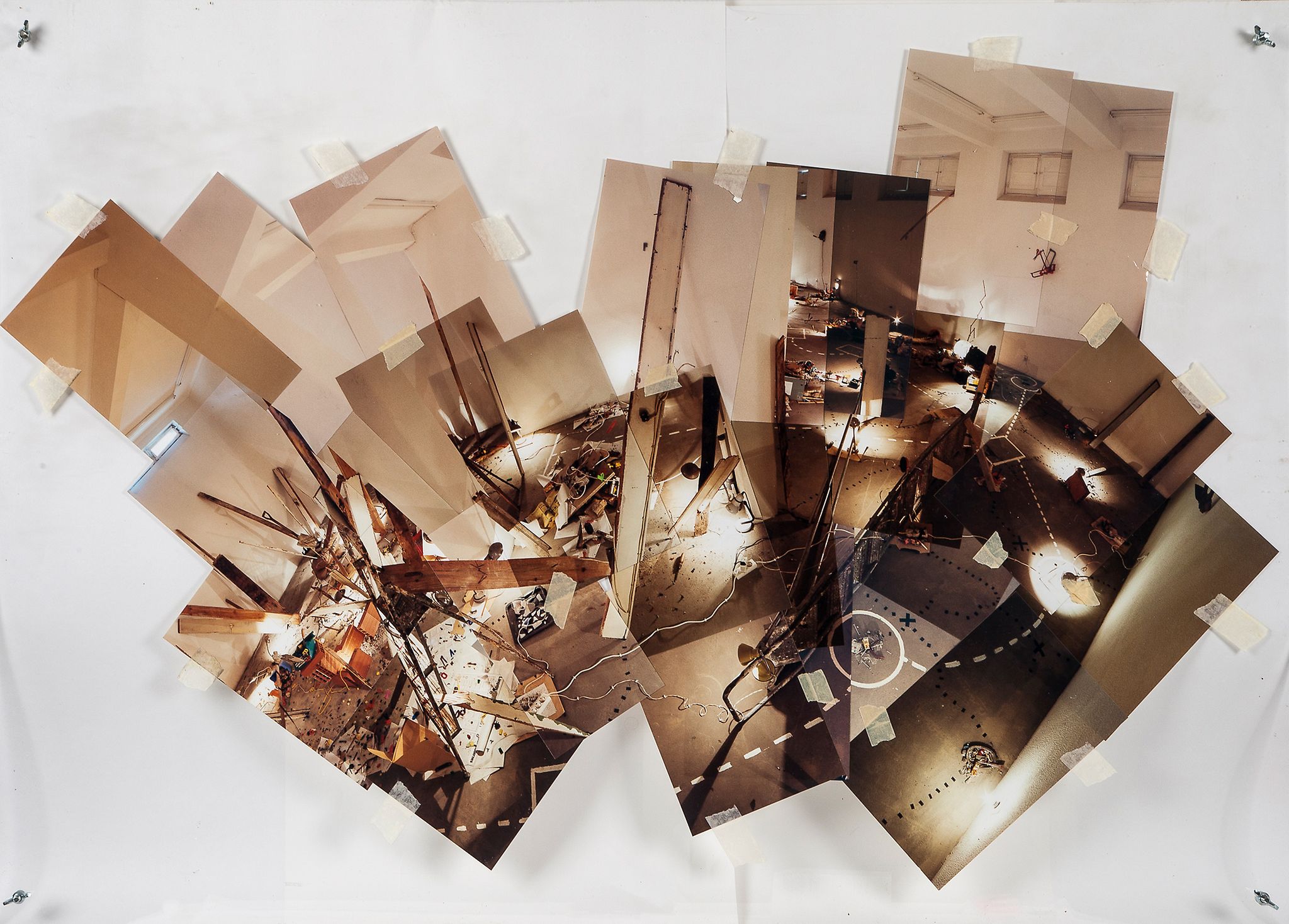 Tomoko Takahashi (b.1966) - Table Piece (How it was like) photo collage on Kodak photo paper taped