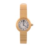 Cartier, Vendome, a lady's 18 carat gold bracelet wristwatch, no  Cartier, Vendome, a lady's 18