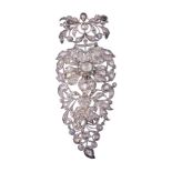 An early 19th century Dutch diamond set brooch , circa 1830  An early 19th century Dutch diamond set