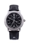 Maurice Lacroix, Cinq Aiguilles ref. 27857, a stainless steel wristwatch, no  Maurice Lacroix,