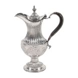 A George III silver vase shape ewer by Edmund Vincent, London 1770  A George III silver vase shape