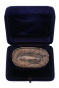 [Royal presentation] A Victorian silver gilt reverse intaglio set novelty...  [Royal presentation] A