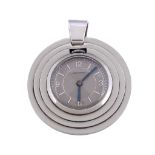 Boucheron, a silver coloured pendant watch, circa 1935  Boucheron, a silver coloured pendant watch,