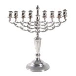 [Judaica] A silver Hanukkah menorah by Sigmund Zyto, London 1922  [Judaica] A silver Hanukkah