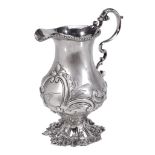 An early George III silver baluster cream jug by John Henry Vere & William...  An early George III