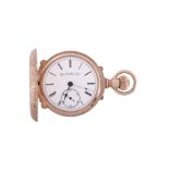 Elgin National Watch Co., a 14 carat gold full hunter pocket watch, no  Elgin National Watch Co.,