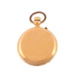 An 18 carat gold full hunter pocket watch, no  An 18 carat gold full hunter pocket watch,   no.