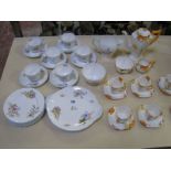 A Shelley part tea service 'Wild flowers' pattern   and a Shelley part coffee service floral