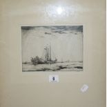 A quantity of prints and pictures   to an oil by Lewis Allan, an etching by W. P. Robins and other