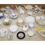 A quantity of decorative ceramics   to include Susie Cooper, Royal Doulton, assorted tea cups and