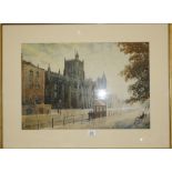 Arthur Cecil Fare, (1876-1958) Bristol Cathedral  Watercolour Signed lower left 33.5cm x 50cm; And