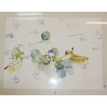 Antonia Black (b.1938) Fruit Watercolour Signed lower right  57cm x 77cm