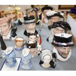 A quantity of character jugs,   various sizes, to include Royal Doulton 'City Jug', 'Witch', '