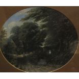 After Mellor English School Landscapes Oil on board, oval, a pair Unsigned  24cm x 28cm (2)