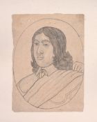 A Mughal drawing of a Dutch Nobleman, Northern India, 18th century or later A Mughal drawing of a