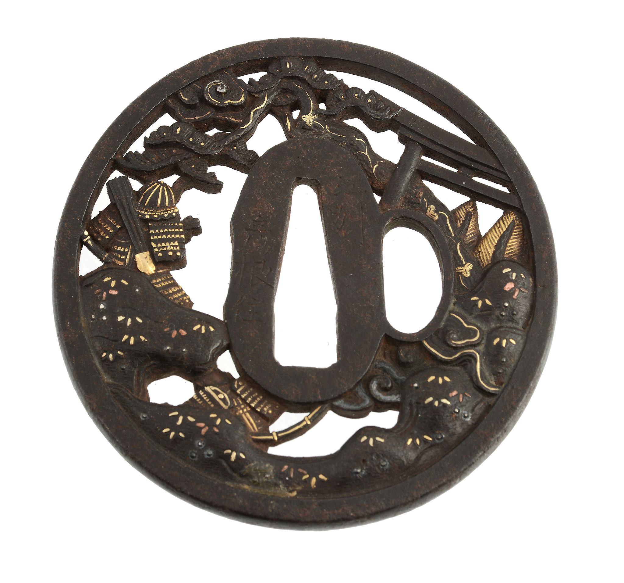 An Iron Soten School Tsuba of circular form pierced and carved within the... An Iron Soten School - Image 2 of 4