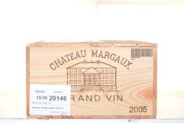 Chateau Margaux 2005 Margaux 12 bts OWC IN BOND  Chateau Margaux 2005  Margaux  12 bts OWC  IN BOND