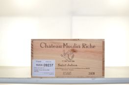 Chateau Moulin Riche 2009 Saint Julien 12 bts OWC Purhased on release and...  Chateau Moulin Riche