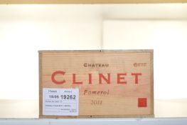 Chateau Clinet 2011 Pomerol 12 bt OWC IN BOND  Chateau Clinet 2011  Pomerol  12 bt OWC  IN BOND