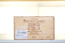 Chateau Pontet Canet 2011 Pauillac 12 bts OWC IN BOND  Chateau Pontet Canet 2011  Pauillac  12 bts