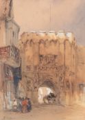 William Callow (1812-1908) - The Bar Gate, Southampton Watercolour over graphite heightened with