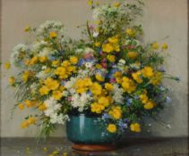 Maurice Alfred Decamps (1892-1953) - Still life with meadow flowers Oil on canvas Signed lower right