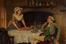 William A. Breakspeare R.I. (1855-1914) - A Special Dish Oil on panel Signed lower right Title panel