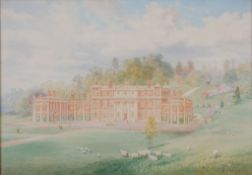Henry B. Wimbush (1861–1910) - Hawkstone Hall, Shropshire Watercolour, heightened with white, traces