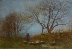 Baxter Morgan (fl.1898-1901) - The Evening Star Oil on canvas Signed and dated   1901   lower left