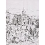 Jean Vinay (1901-1978) - Rome Pen and black ink on writing paper Extensive inscription   verso  31 x