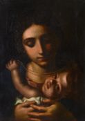 Manner of Antonio Allegri, called il Correggio - Maddona and Child Oil on canvas 46.5 x 34 cm. (18