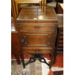 A Regency mahogany enclosed washstand  , circa 1815 46cm wide