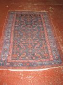 A Malayer rug   198 x 130cm