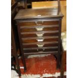 A late Victorian rosewood music chest  , circa 1900, 52cm wide